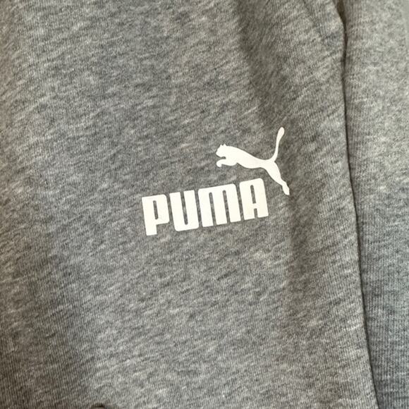 Puma Gray Cotton Blend Logo Comfortable Casual Basic Shorts Men Sz M - Picture 4 of 10